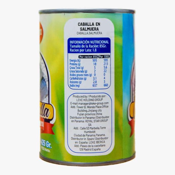 Caballa al Natural 425g