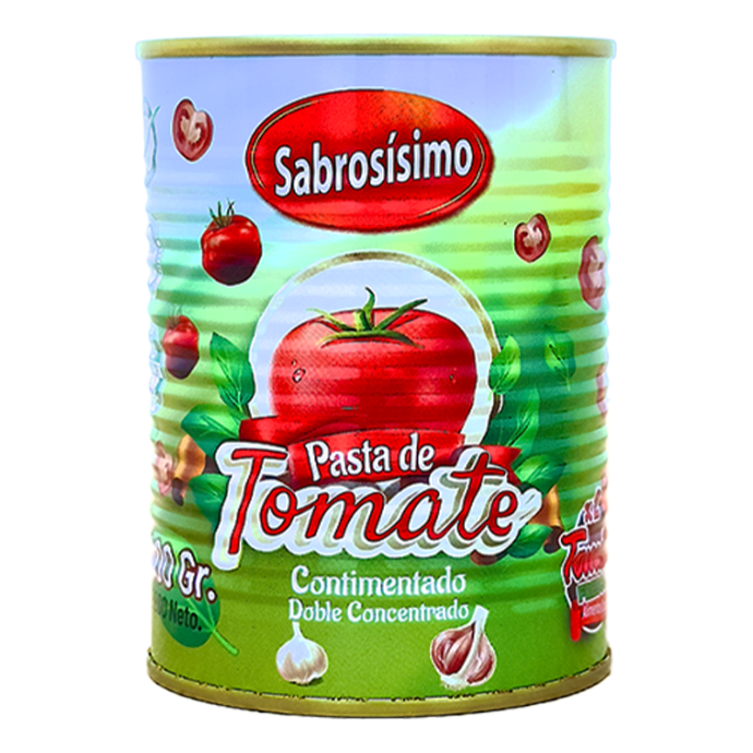 Pasta de tomate doble concentrado condimentada 400g
