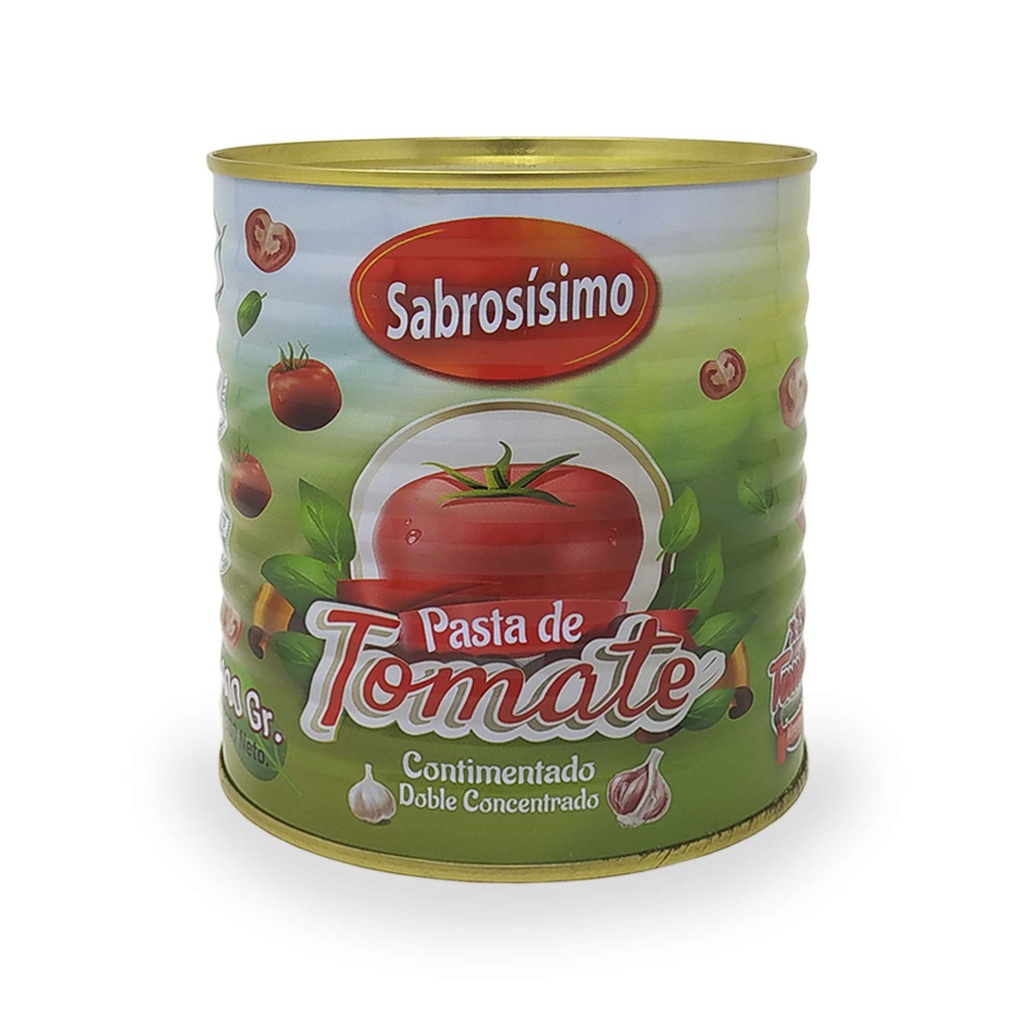 Pasta de tomate doble concentrado condimentado 800g