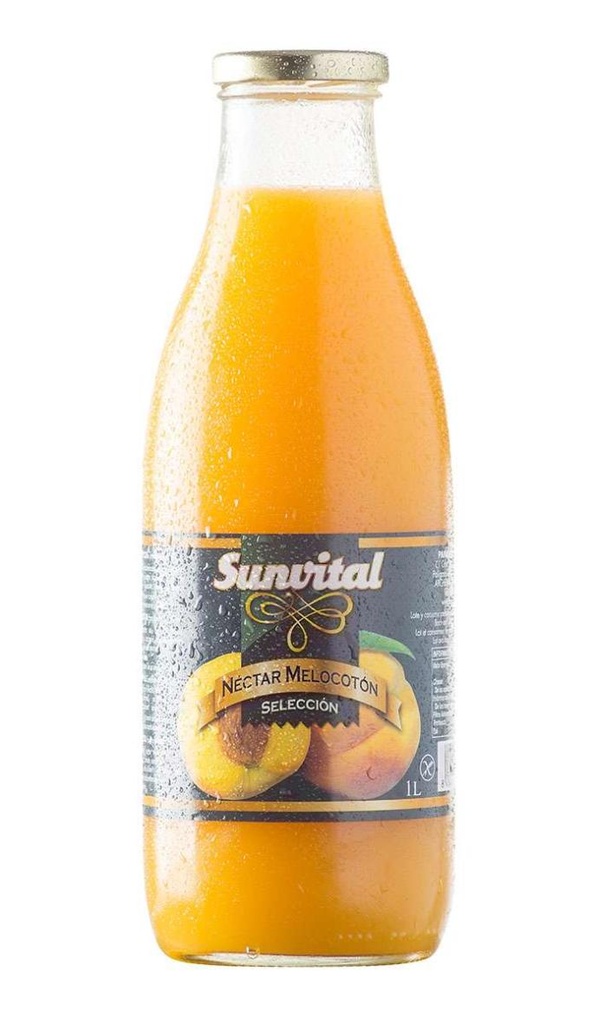 Néctar de Melocotón Sunvital Selección envase vidrio 1lt