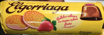 Galletas rellenas de fresa ELGORRIAGA 180 g