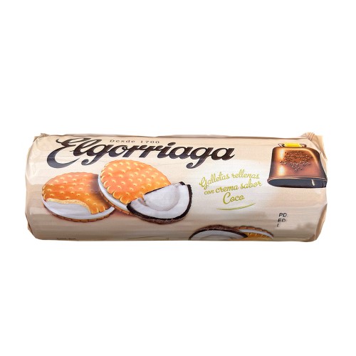 Galletas rellenas de coco ELGORRIAGA 180 g