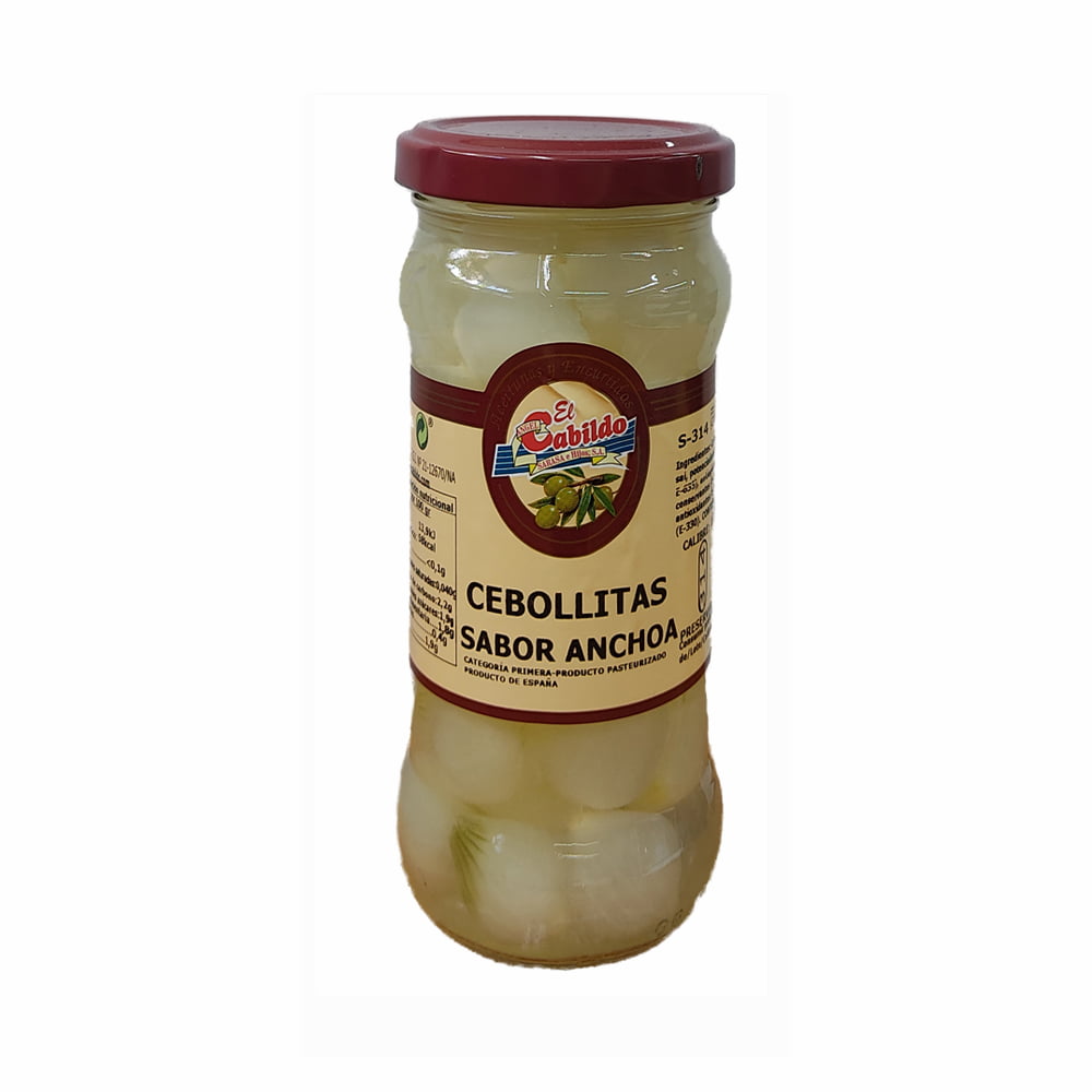 CEBOLLITAS ENTERAS SABOR ANCHOA 18/21 EL CABILDO FRASCO 295G